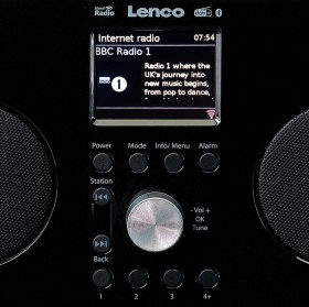 Lenco PIR645BK  przenośne radio internetowe z DAB+/FM, Bluetooth