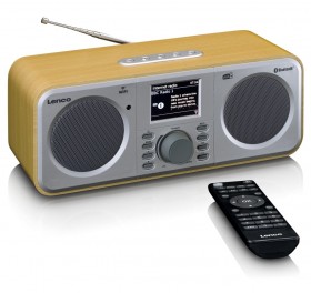 Lenco DIR141WD Internetowe radio stereo z tunerem FM i DAB+ oraz odbiornikiem i nadajnikiem Bluetooth