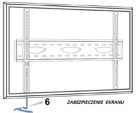 Sonorous Surefix240 Płaski uchwyt ścienny do montażu telewizora LCD/LED/PLAZMA