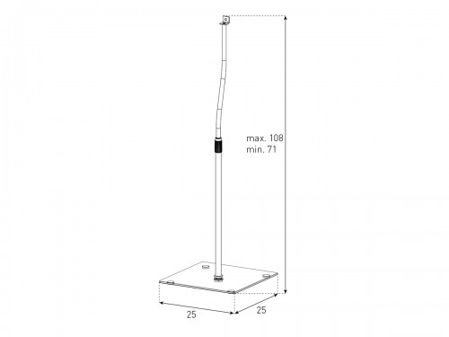 Sonorous SP300 - Teleskopowe podstawki pod kolumny głośnikowe. Loudspeaker Floor Stands