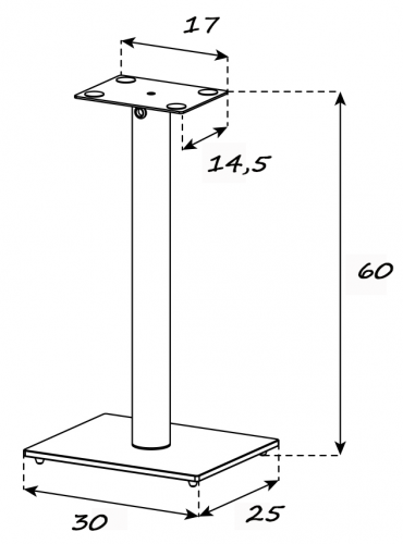 Sonorous SP100 - Podstawki pod kolumny głośnikowe. Loudspeaker Floor Stands 60cm