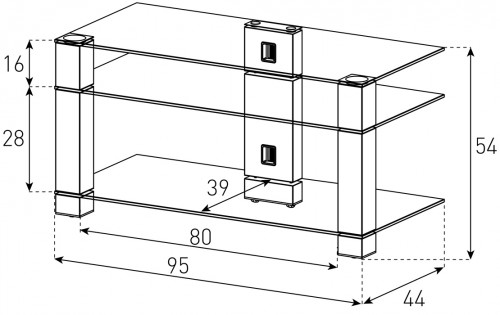 Sonorous PL3405 Stolik rtv pod telewizor lcd DOSTĘPNY W CZTERECH WARIANTACH KOLORYSTYCZNYCH