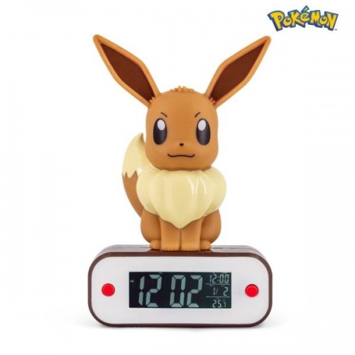 Pokémon EEVEE - budzik - Radiobudzik z lampką LED z motywem Pokémon Eevee.