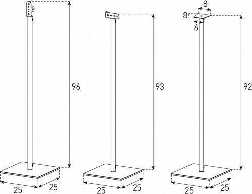 Sonorous SP200 - Podstawki pod kolumny głośnikowe. Loudspeaker Floor Stands