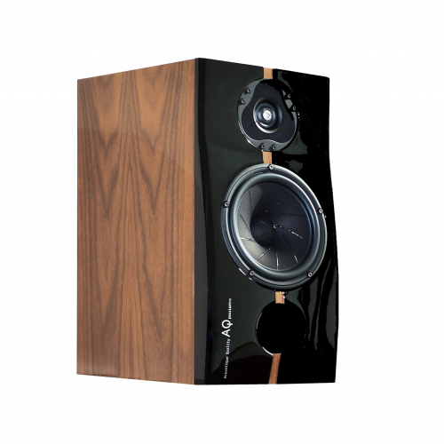 Acoustique Quality  PASSION TEEN -  Audiofilska  dwupasmowa kolumna podstawkowa / Scan-Speak /  o mocy 160W  /  Boki fornir ORZECH, front lakier CZARNY (1)