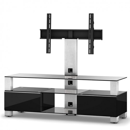 Sonorous MD8143 HIGH GLOSS C-INX-BLK - przeźroczyste szkło, inox aluminium, czarny 