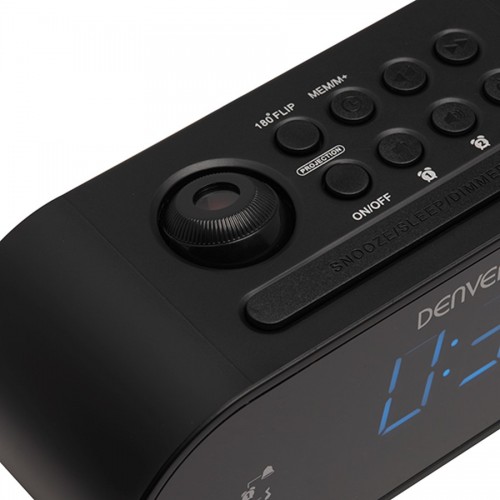 Radiobudzik z projektorem Denver CRP-717 czarny