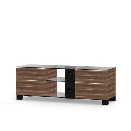 Sonorous MD9340 WOOD C-HBLK-VIC- przeźroczyste szkło, czarne aluminium, orzech victori