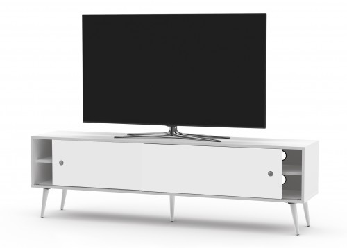 Drewniana szafka rtv SONOROUS RETRO RTRA-180-WHT-WHT szerokość 180 cm 