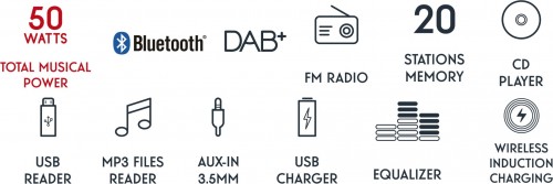 Cyfrowa mini wieża THOMSON MIC200IDABBT CD MP3 USB BLUETOOTH DAB+Cyfrowa mini wieża THOMSON MIC200IDABBT CD MP3 USB BLUETOOTH DAB+