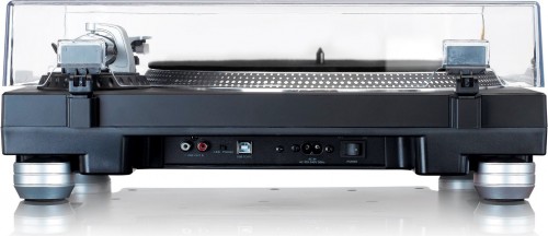 Lenco L-3809BK - gramofon z napędem bezpośrednim - czarny