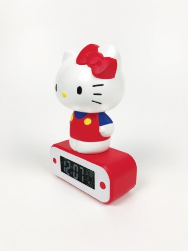 Budzik z lampką LED z motywem Hello Kitty