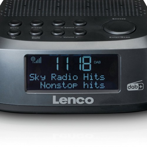 Lenco CR-605BK - radiobudzik z radie FM i DAB+