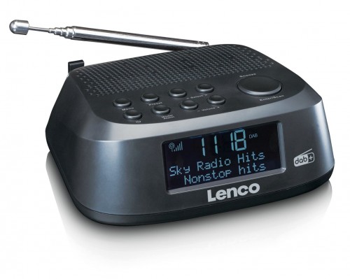 Lenco CR-605BK - radiobudzik z radie FM i DAB+