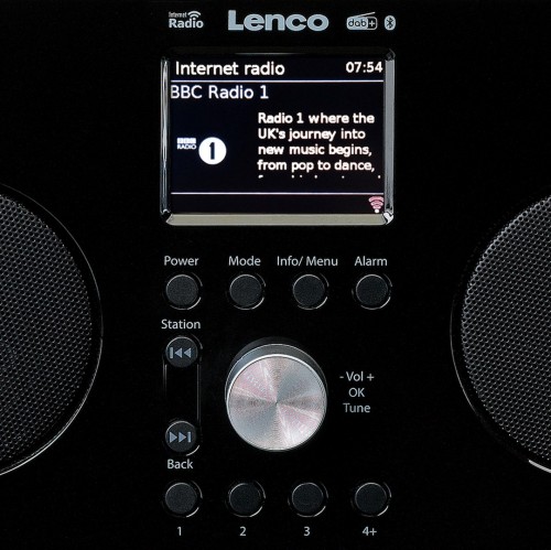 Lenco PIR-645BK - przenośne radio internetowe z DAB+/FM, Bluetooth