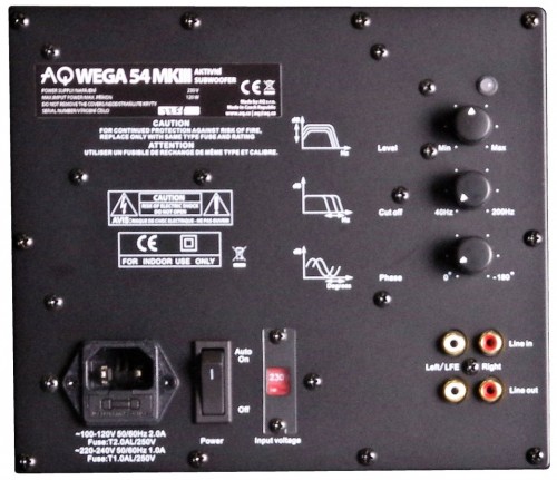 Acoustique Quality WEGA 54 - Aktywny subwoofer do zestawu kina domowego lub stereo / CZARNY JESION  (5)
