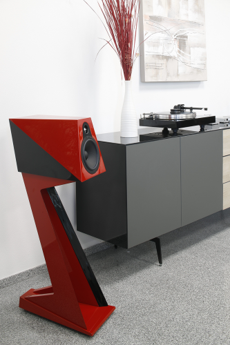Acoustique Quality PASSION ORCA - Designerski zestaw do nowoczesnego wnętrza, o doskonałej konstrukcji High End / Scan-Speak / kolor red / black (3)
