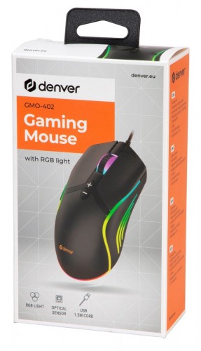 Mysz gamingowa Denver GMO-402 6400 DPI Qira Corellia