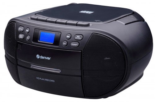 Denver TDC-280B Boombox z radiem FM/DAB+, CD, USB i odtwarzaczem kasetowym