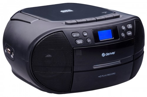 Denver TDC-280B Boombox z radiem FM/DAB+, CD, USB i odtwarzaczem kasetowym