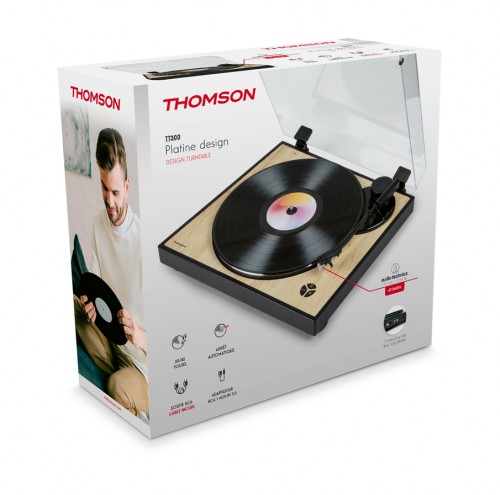 Gramofon Thomson TT300 z napędem paskowym + wkładka Audio-Technica AT3600L