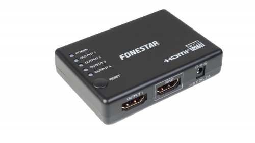 Fonestar FO-554 - splitter HDMI 1 x4,  10.2 Gbps Rozdzielacz sygnału HDMI