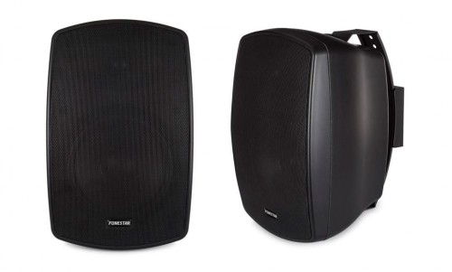 Fonestar ELIPSE-5A -  Zewnętrzne aktywne głośniki ze wzmacniaczem  2 x 25 W, czarne  (1)