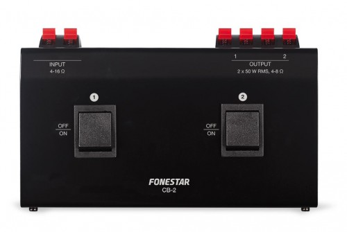 Fonestar CB-2 - Rozdzielacz / Rozgałęźnik z przełącznikiem dla 2 par głośników stereo