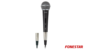 Fonestar FDM-1036 -  Mikrofon dynamiczny ręczny z przełącznikiem i kablem.