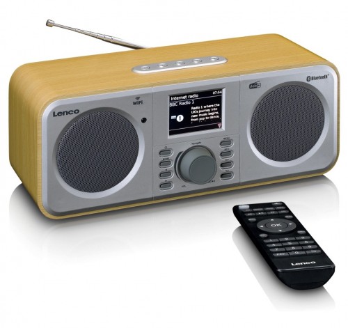 Lenco DIR-141WD Internetowe radio stereo z tunerem FM i DAB+ oraz odbiornikiem i nadajnikiem Bluetooth