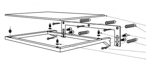 Pro-Ject Wallmount it 1 Antyrezonansowy uchwyt ścienny, półka do gramofonów i Hi-fi