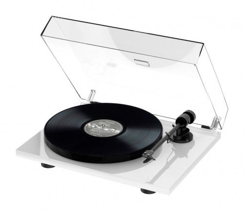 Pro-Ject E1 BT + OM5e Gramofon Plug & Play Hi-Fi, Bluetooth, biały