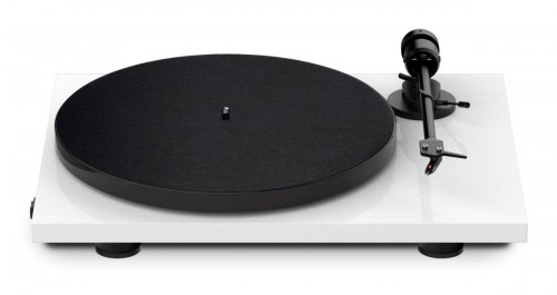 Pro-Ject E1 BT + OM5e Gramofon Plug & Play Hi-Fi, Bluetooth, biały