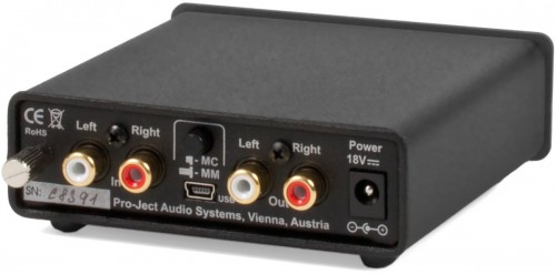Phono Box USB srebrny (DC) Przedwzmacniacz gramofonowy dla wkładek MM/MC, USB i przetwornik A/D. (2)