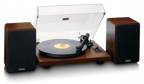 Gramofon Lenco LS-600WA (orzech) + głośniki Zestaw HiFi