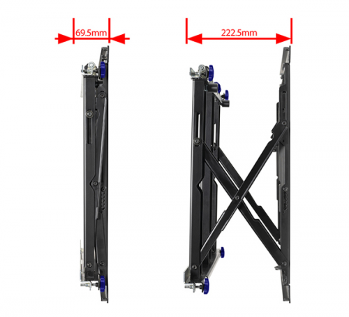 B-tech BT8312/B V2 Uchwyt Ultra Slim, Pop-Out z funkcją miękkiego wysuwu serwisowego 