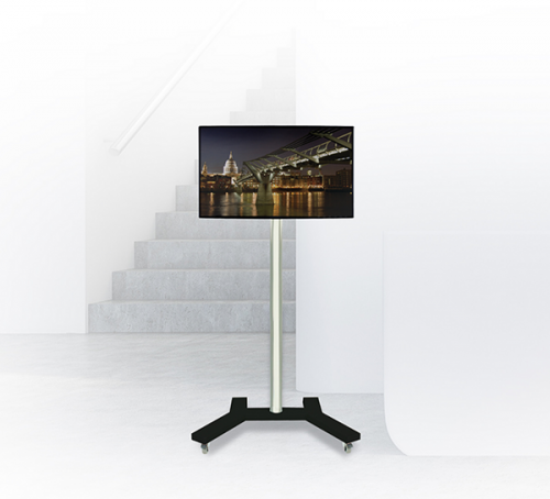 B-Tech Mobilny statyw do monitora BT7504/PB z wysięgnikiem 110 cm 