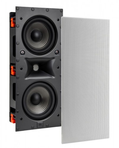 JBL STUDIO 6-88LCR Dwudrożny głośnik instalacyjny 2 x 8\ biały prostokąt Moc 120 W RMS