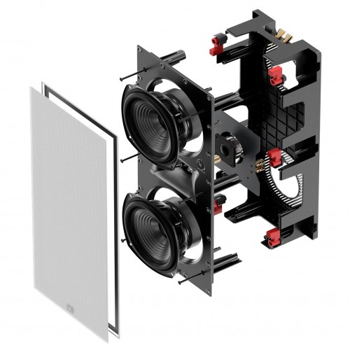 JBL STUDIO 6-88LCR Dwudrożny głośnik instalacyjny 2 x 8\ biały prostokąt Moc 120 W RMS