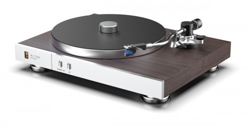 JBL TT350 Gramofon Vintage z napędem bezpośrednim, fornir orzechowy + srebrny panel