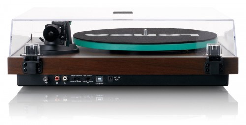 Lenco LBT-225WA - Gramofon Hi-Fi, szklany talerz, ramię z włókna węglowego