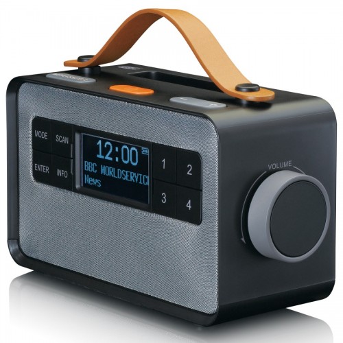 Lenco PDR-065BK - Radio DAB+/FM z Bluetooth i bazą ładującą