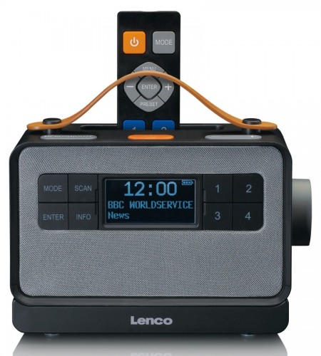 Lenco PDR-065BK - Radio DAB+/FM z Bluetooth i bazą ładującą