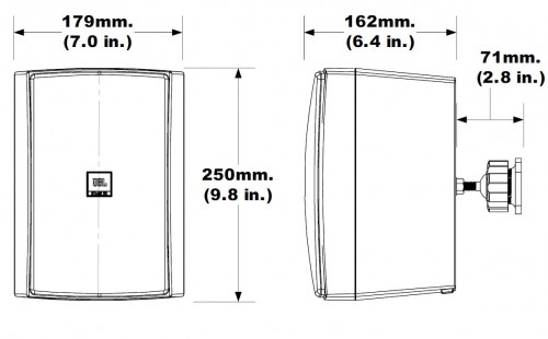 12JBL STAGE XD-5 Wodoodporny dwudrożny głośnik ścienny IP67 , 6,5\ - czarny