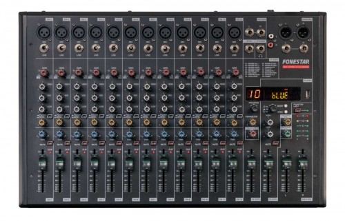 Fonestar MIX-12PRO - Konsola mikserska, 12 kanałów, 16 dig. efekty, odtwarzacz MP3 (1)