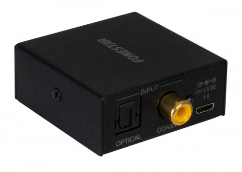 Fonestar FO-38DAH -Cyfrowy przetwornik, konwerter cyfrowo - analogowy z wyjściem słuchawkowym (3)