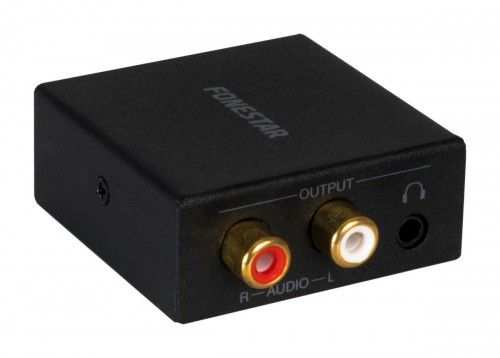 Fonestar FO-38DAH -Cyfrowy przetwornik, konwerter cyfrowo - analogowy z wyjściem słuchawkowym (1)