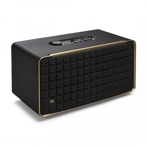 JBL Authentics 500 Inteligentny głośnik domowy high fidelity, w stylu retro, z łącznością Wi-Fi, Bluetooth i asystentami głosowymi.