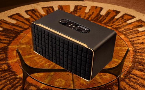 JBL Authentics 500 Inteligentny głośnik domowy high fidelity, w stylu retro, z łącznością Wi-Fi, Bluetooth i asystentami głosowymi.