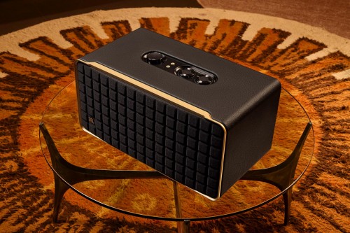 JBL Authentics 500 Inteligentny głośnik domowy high fidelity, w stylu retro, z łącznością Wi-Fi, Bluetooth i asystentami głosowymi.